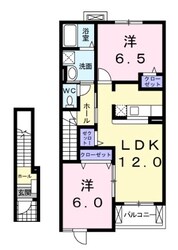 中田駅 徒歩40分 2階の物件間取画像